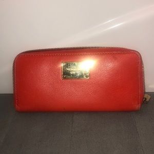 Used Red Michael Kors wallet